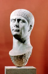 Kopf von Trajan, römischer Kaiser, 98-117 n. Chr.