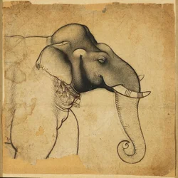 Kopf eines Elefanten, 1700-1710