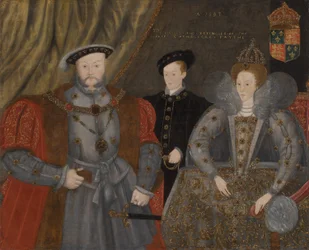 Heinrich VIII., Elisabeth I. und Eduard VI., 1597