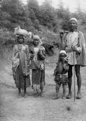 Bergstammesleute, Chakrata, 1917