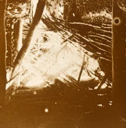 Treffer von einer 75-mm-Automatik-Flugabwehrkanone, ca. 1914-ca. 1918