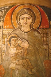 Kloster der Heiligen Jungfrau und des Heiligen Johannes: Fresko Maria stillt Jesus