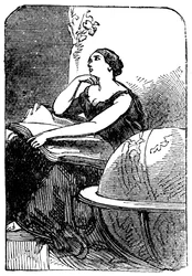 Hypatia ca. 370-415, Mathematikerin und neuplatonische Philosophin, Mitte 19. Jahrhundert