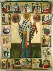 Ikone des Heiligen Nikolaus, russisch