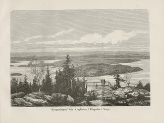 Illustration aus dem Buch Nordiska taflor von unbekanntem Autor und veröffentlicht von Albert Bonnier