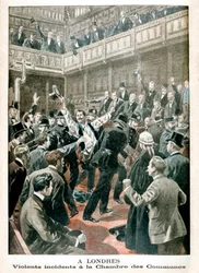 In London, Gewalttat im Unterhaus, 1901