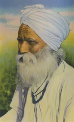 Indischer Priester, Trinidad, B.W.I., ca. 1940er