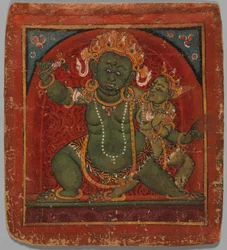 Initiationskarte Tsakalis: Türwächter, frühes 15. Jahrhundert