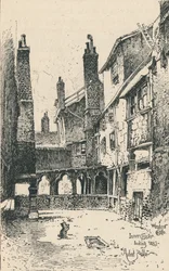 Innerer Kreuzgang, Blick nach Westen, 1895