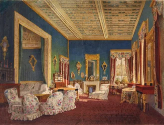 Innenraum im Talyzins Herrenhaus Denezhnikovo