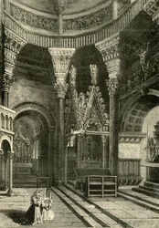 Innenraum der Kathedrale von Spalatro, ehemals Tempel des Palastes von Diokletian, 1890