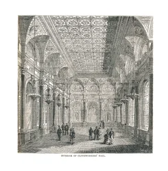 Innenansicht der Clothworkers Hall, 1878