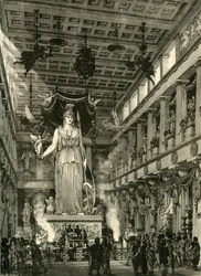 Innenraum des Parthenon, restauriert, 1890