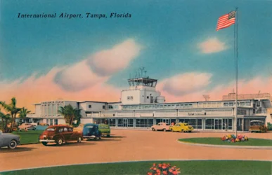 Internationaler Flughafen, Tampa, Florida, um 1940er Jahre