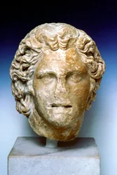 Elfenbeinporträtbüste von Alexander dem Großen, 4. Jahrhundert v. Chr.