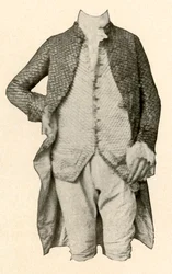 Jacke und Weste getragen von Robert Livingston, von Clermont Manor, New York, ca. 1720, 1937