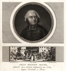 Jean-Sylvain Mauri oder Jean-Sifrein Maury (1746-1817), französischer Kardinal, Erzbischof und Bischof von Montefiascone
