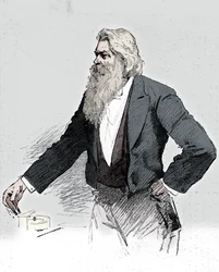 Joseph Wilson Swan, britischer Physiker und Chemiker, demonstriert Elektromagnetismus, 1889