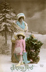 Frohe Weihnachten, um 1900-1929