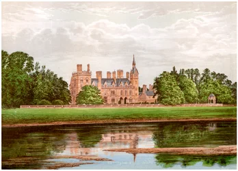 Kelham Hall, Nottinghamshire, Heim der Familie Manners-Sutton, um 1880