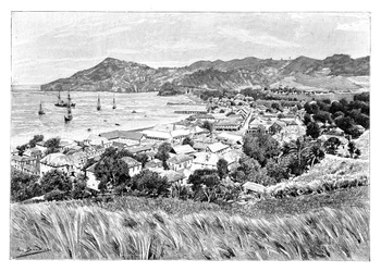 Kingston, St. Vincent Island, um 1890