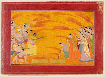 Krishna feiert Holi, ca. 1770