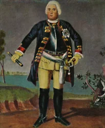 König Friedrich Wilhelm I. von Preußen 1688-1740. - Stich nach dem Gemälde von Weidemann, 1934