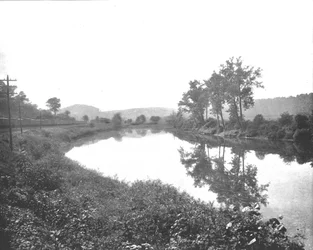 La Colle Blick nach Westen, Pennsylvania Railroad, USA