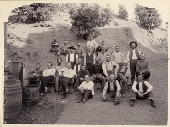 La Grange Mine Crew, Kalifornien, 1900er