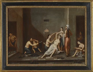 Damen im Hammam, 1741