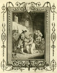 Lady Elizabeth Grey bittet Edward IV, ihre Ländereien zurückzugeben, 1461, 1783