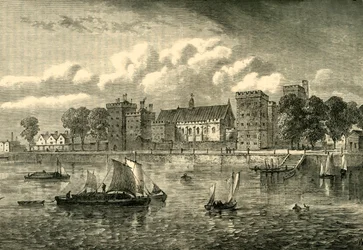 Lambeth Palace vom Fluss aus, 1709, ca. 1878