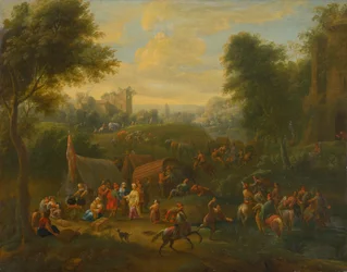 Landschaft mit figürlicher Staffage