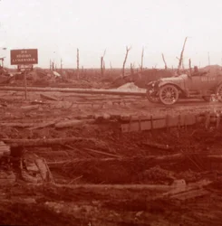 Bahnhof Langemarck, Flandern, Belgien, um 1914-1918