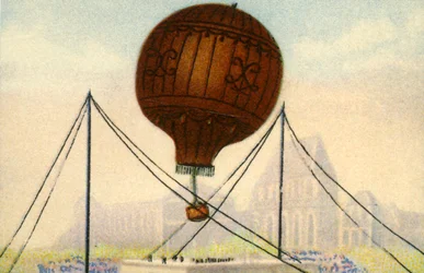 Start des Ballons der Gebrüder Montgolfier, Juni 1783