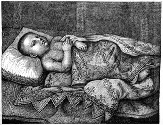 Leopoldo de Medici 1617-1675 in seiner Wiege, 1882