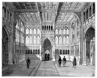 Lobby des Unterhauses, London