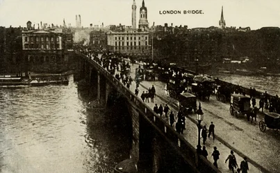 London Bridge, spätes 19. - frühes 20. Jahrhundert