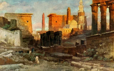 Luxor. Tempel, ca. 1918-ca. 1939