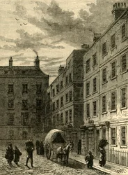 Macklins Haus, Tavistock Row, 1881