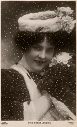 Madge Lessing, deutsche Schauspielerin, ca. 1906