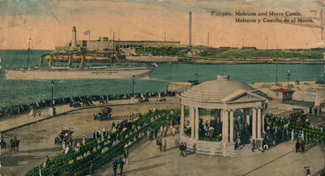 Malecon und Morro Castle, Havanna, Kuba, um 1920