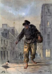 Mann mit Lampe