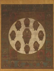 Mandala von Monju Bosatsu, 13. Jahrhundert