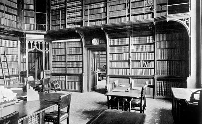 Kartenraum, Bibliothek des House of Commons, Palace of Westminster, London, um 1905