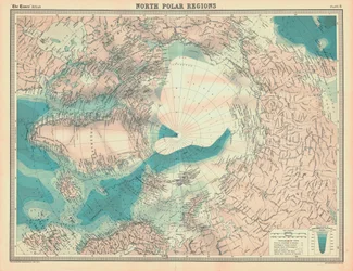 Karte der Nordpolregionen