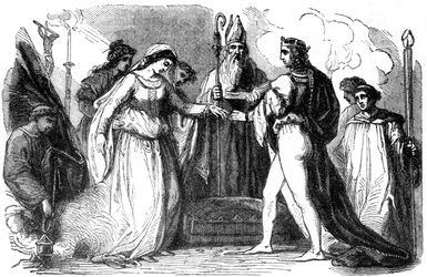 Heirat von Heinrich I. von England und Matilda