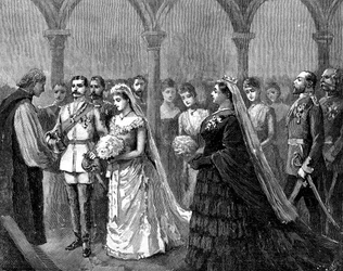 Hochzeit der Prinzessin Beatrice und Prinz Henry von Battenberg, 23. Juli 1885, 1900