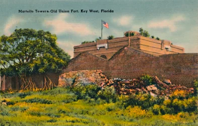Martello-Türme Old Union Fort, Key West, Florida, um 1940er