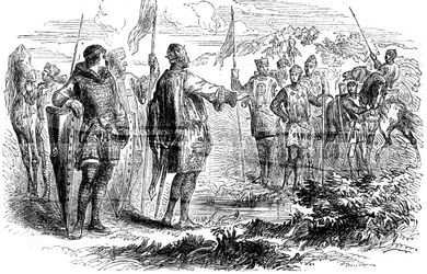 Treffen von Stephen und Prinz Heinrich in Wallingford, Oxfordshire, 1153